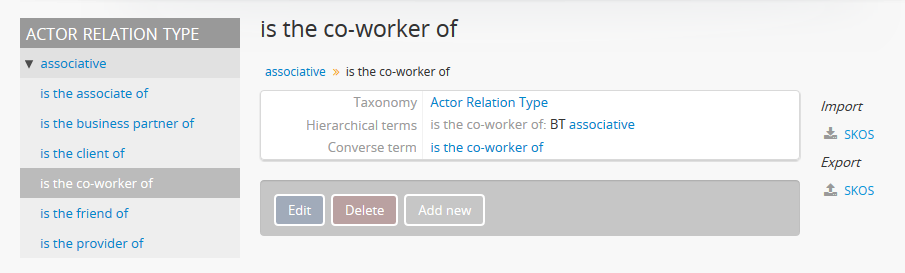 An example of a self-reciprocal term's view page
